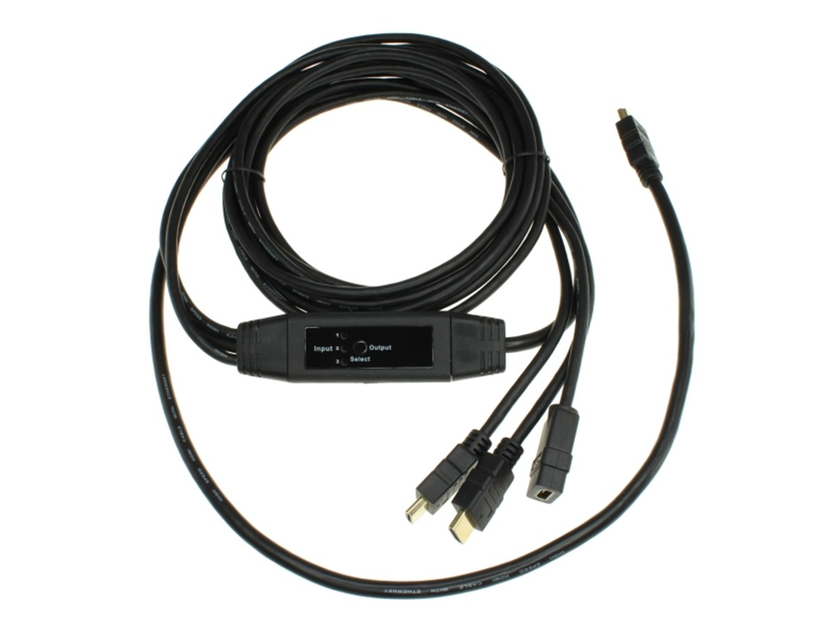 上海問屋、テレビ1台に3台の機器を接続できるHDMIケーブル - 価格.com