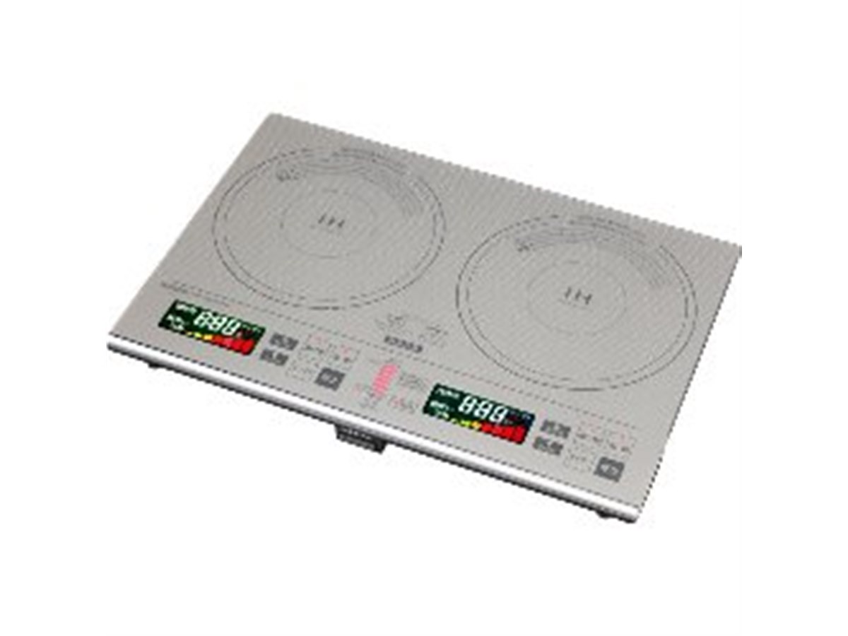 YAMAZEN、2口タイプで100Vに対応した1400WのIH調理器 - 価格.com