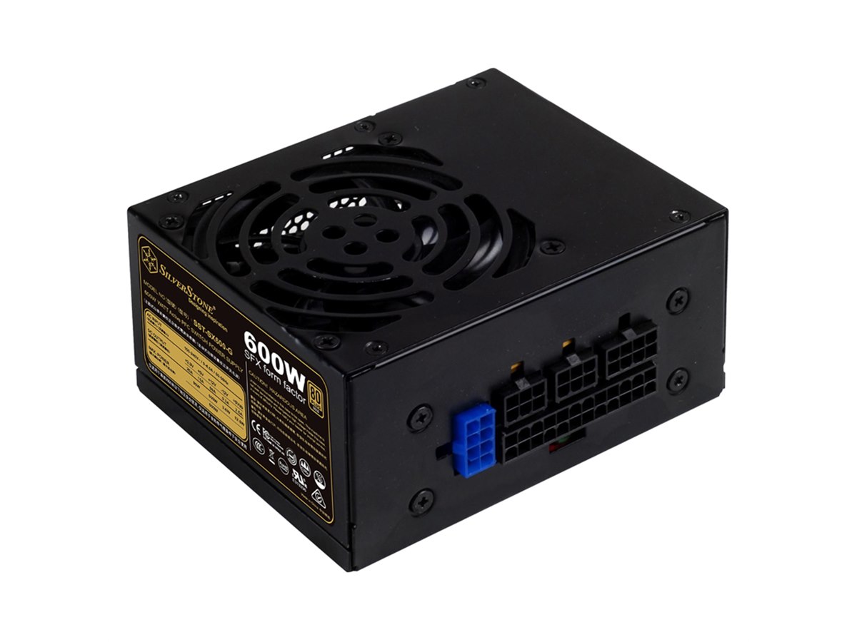 SilverStone、準ファンレス設計を採用した600WのSFX電源ユニット
