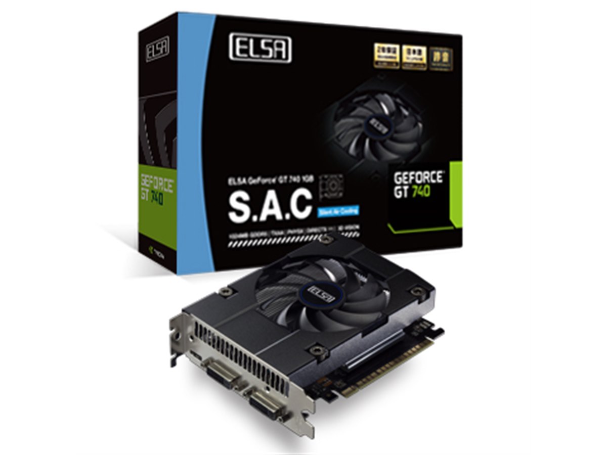 エルザ、「GeForce GT 740」搭載の省スペースPC対応ビデオカード