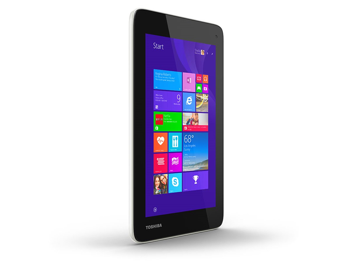 東芝 - 最終値下 東芝 タブレット 赤 東芝、Atom Z3735FやWindows 8.1 with Bingを搭載したタブレット