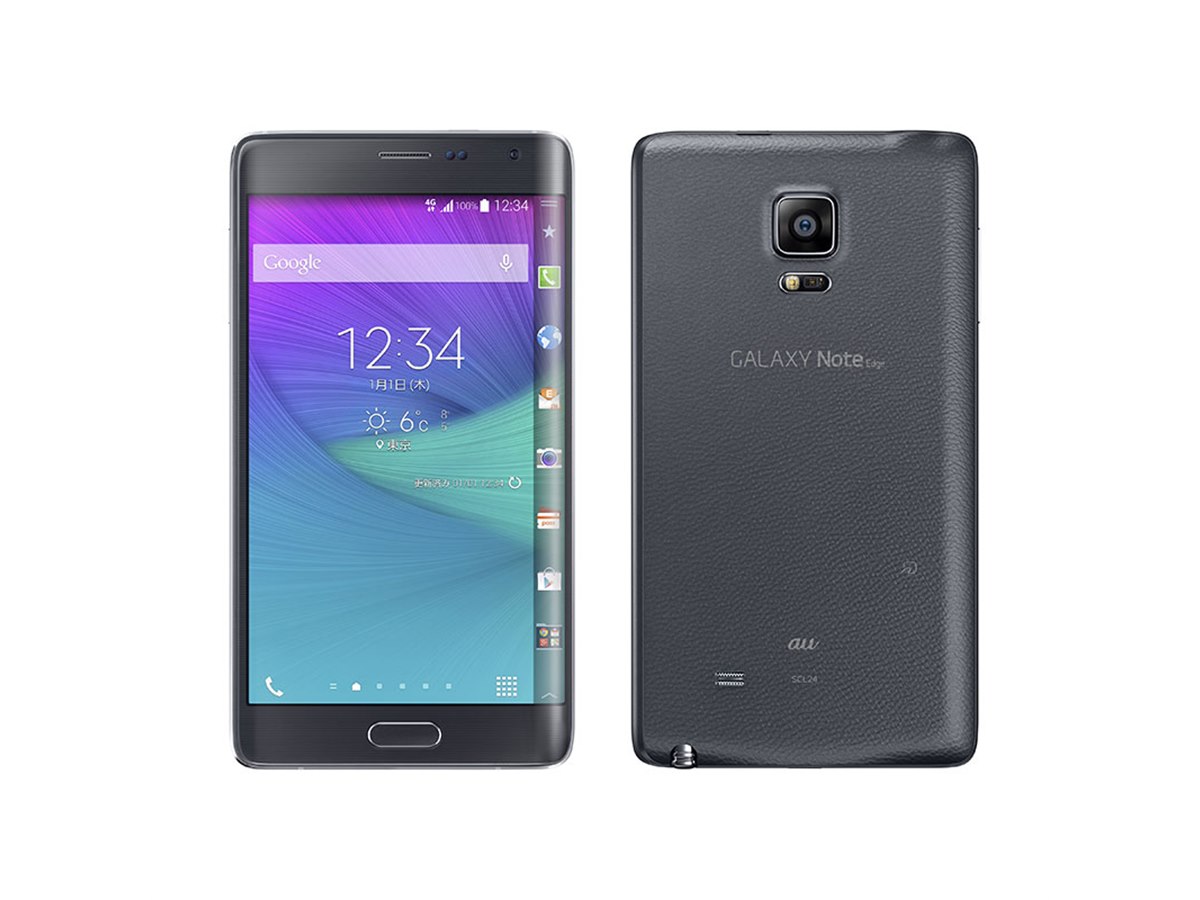 スマートフォン本体 au Galaxy Note edge au、「GALAXY Note Edge」チャコールブラックを10/23発売 - 価格.com