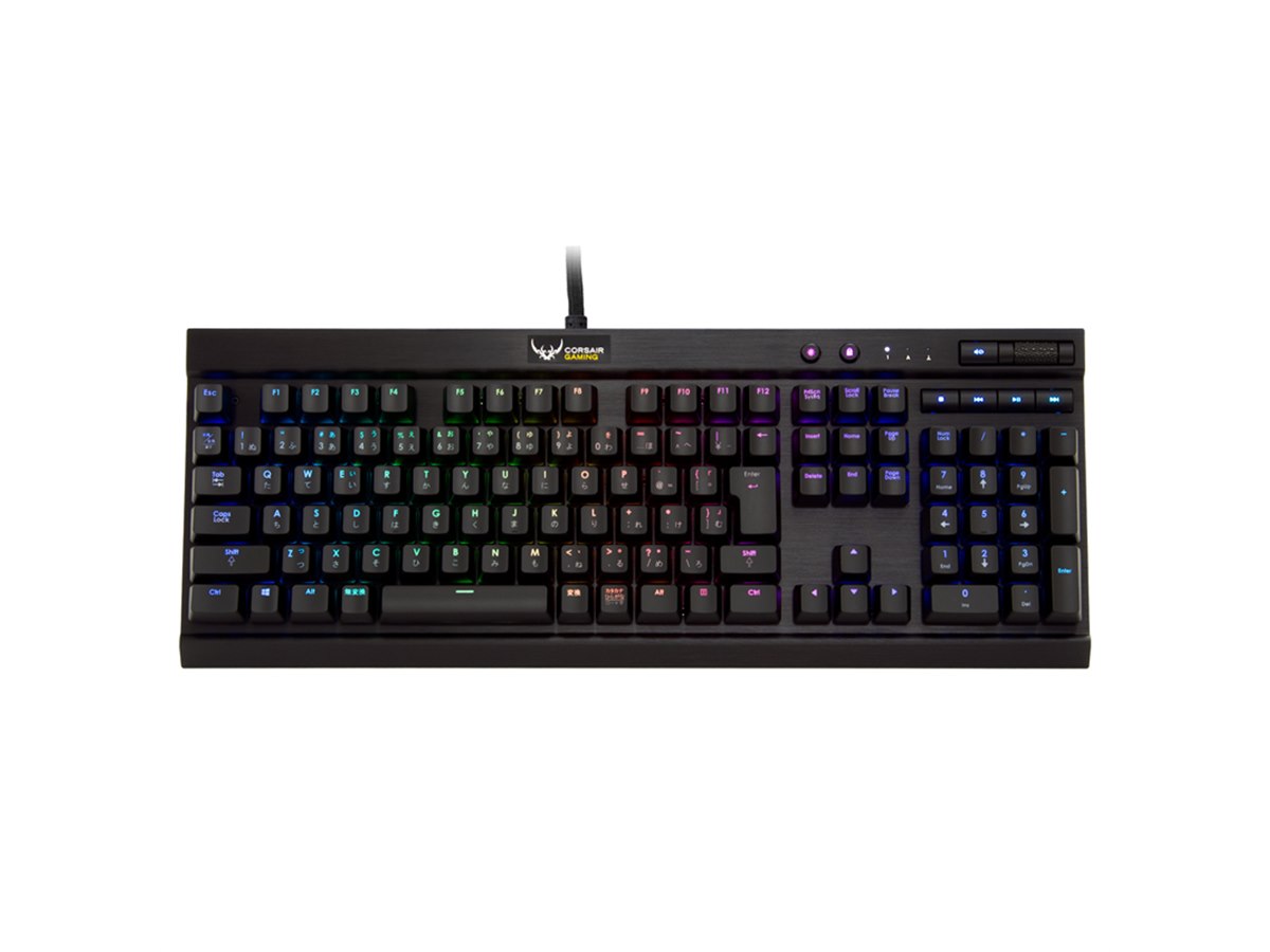 Corsair バックライト付きキーボード 本体 Corsair、バックライト付きの低遅延無線メカニカルゲーミング