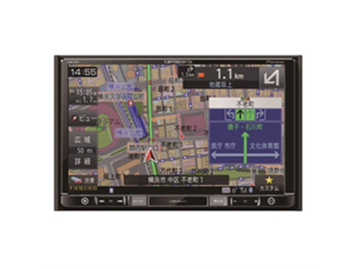 パイオニア、ワンセグに対応した8V型メインユニットタイプの