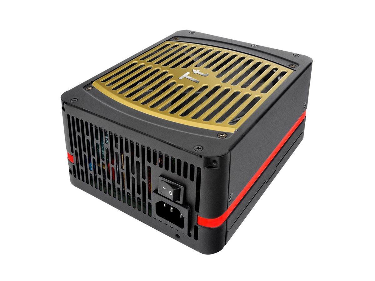 Thermaltake 80PLUS PLATINUM 1200W電源・オマケ付 容量1,050Wの光る