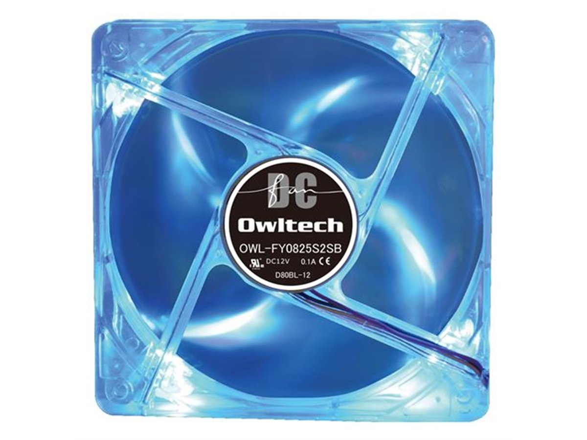オウルテック、LEDで光る2ボールベアリング採用のPCケース冷却