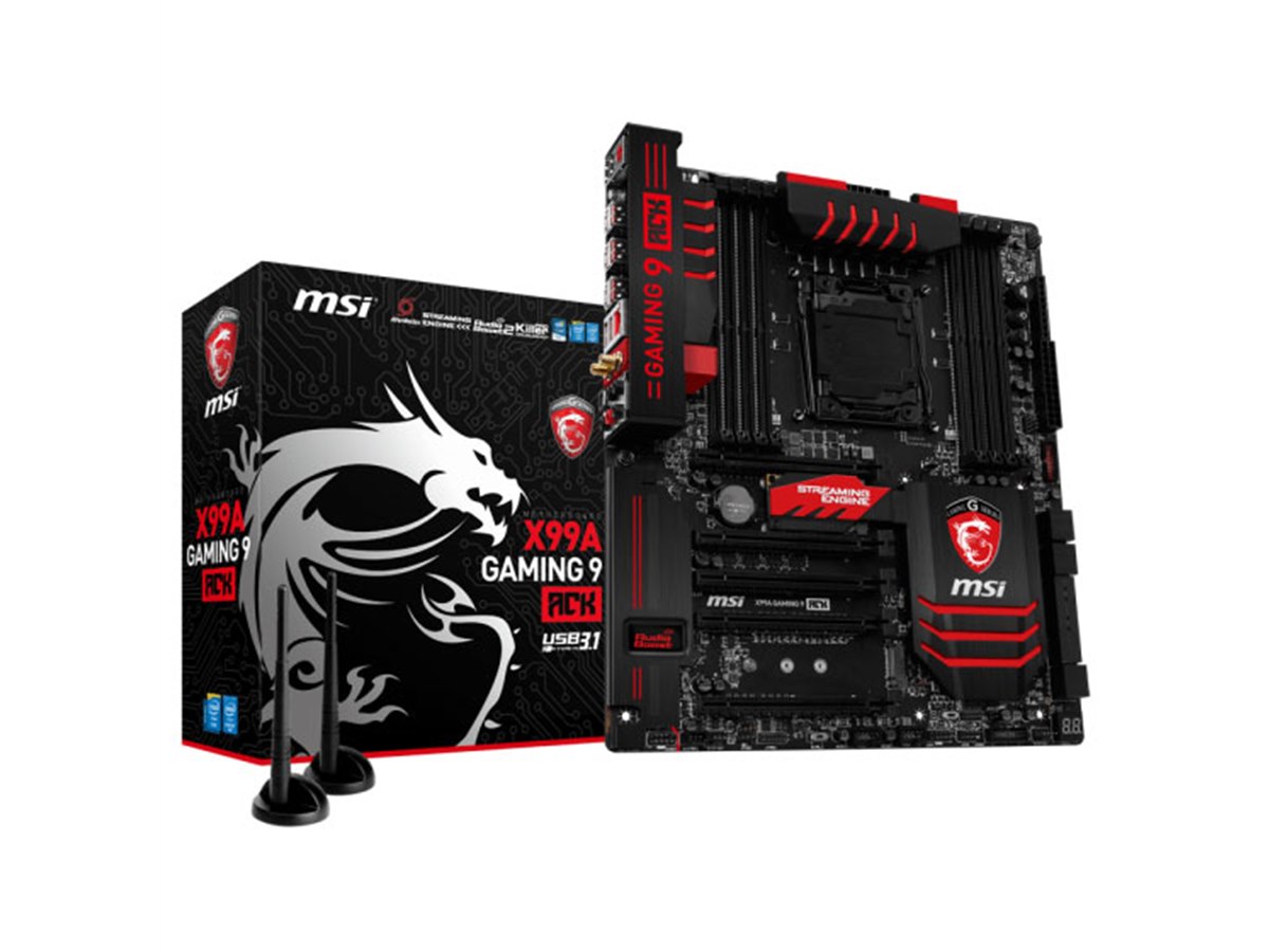 CPU(i7-5820k) + マザボ(X99-A/USB 3.1) セット MSI、USB 3.1ポートやPCIe x16を5スロット搭載したX99マザー
