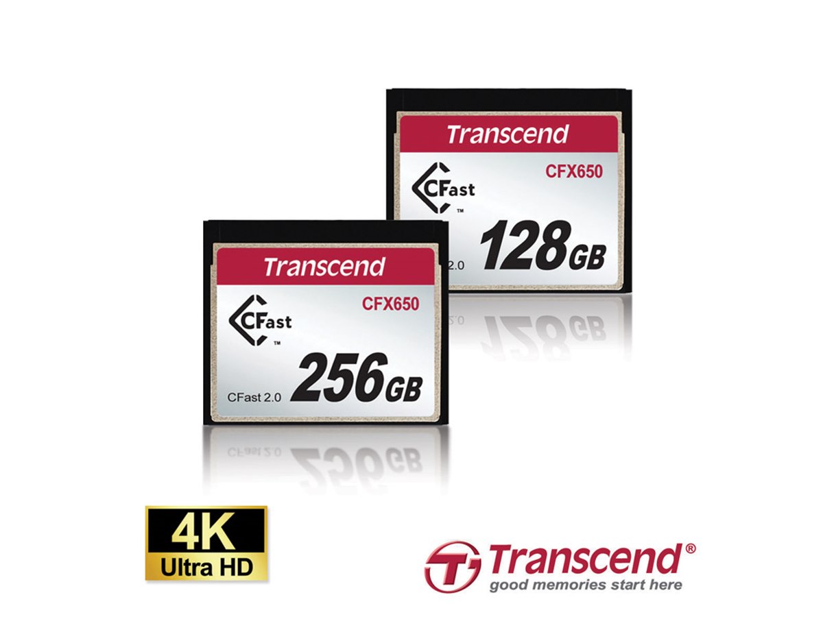 トランセンド、4K撮影などに適したCFast 2.0メモリーカード「CFX650
