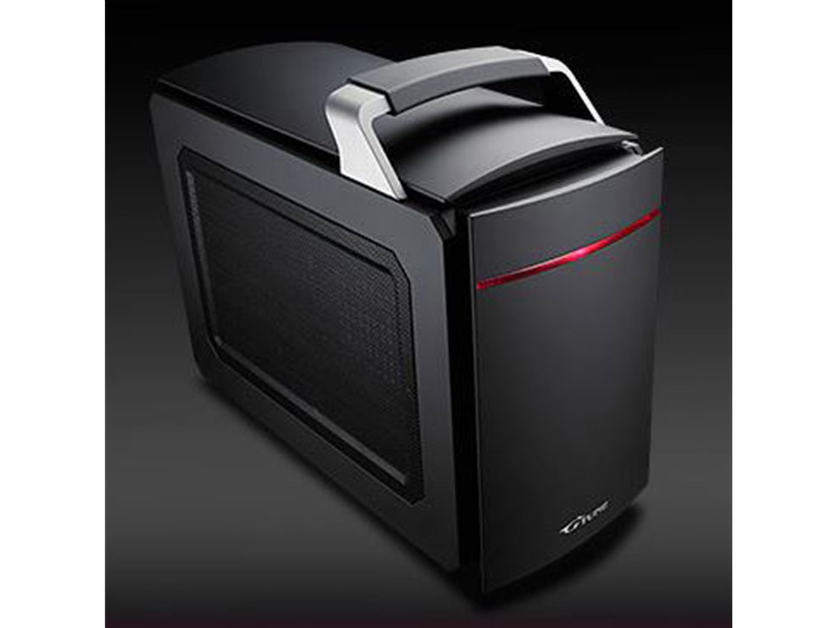 ★★GTUNE-LittleGEAR-i310 シリーズ/ブラック /Mini-ITX仕様/電源付/中古美品/★★ G-Tune、ハンドルを装備した小型ゲーミングPC「LITTLEGEAR