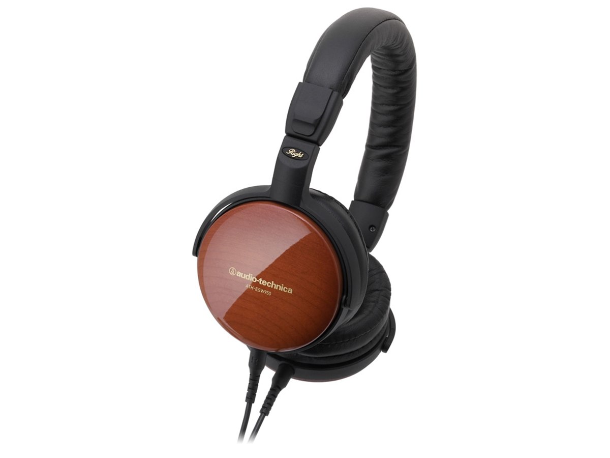 オーディオテクニカ、シカモア材採用のヘッドホン「ATH-ESW950」など