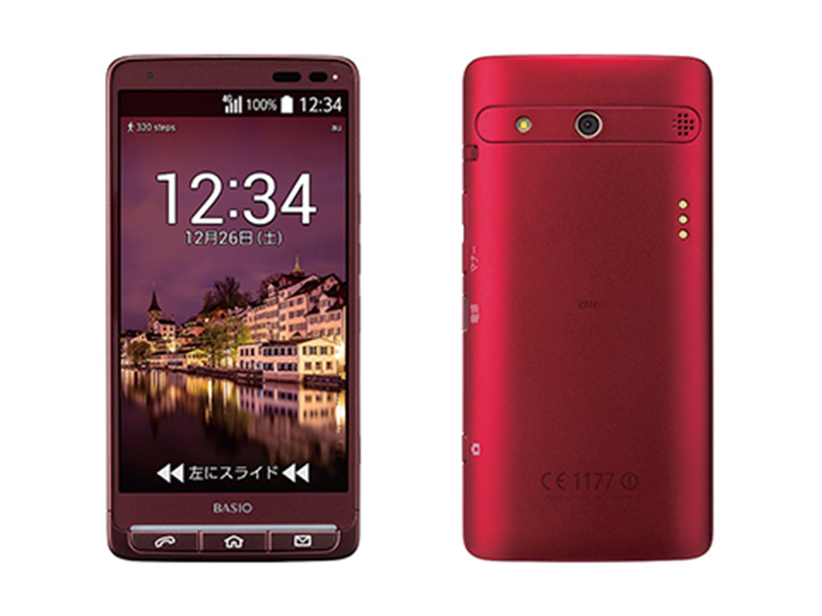 京セラ、シニア向けスマホ「BASIO」に新色レッド追加 - 価格.com