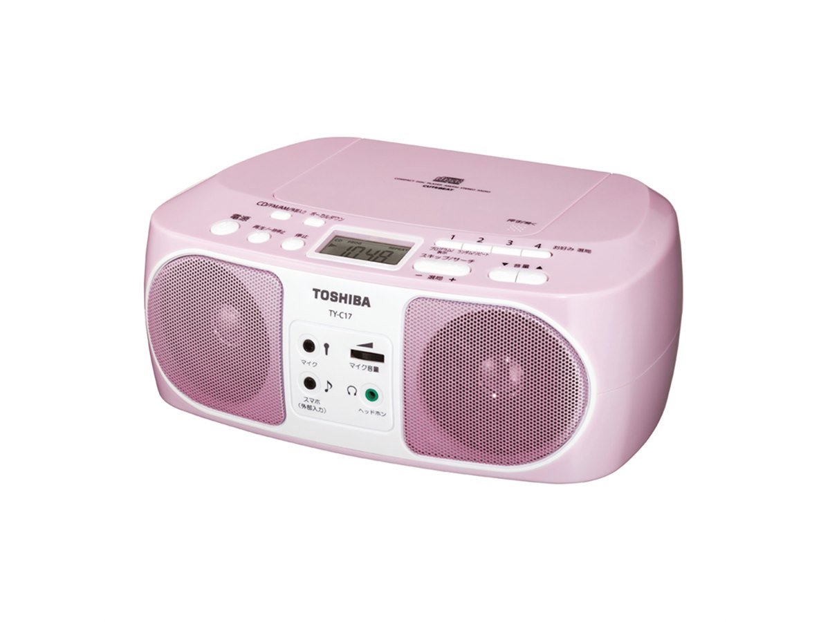 東芝、ボーカルダウン機能でカラオケを楽しめるCDラジオ「TY-C17