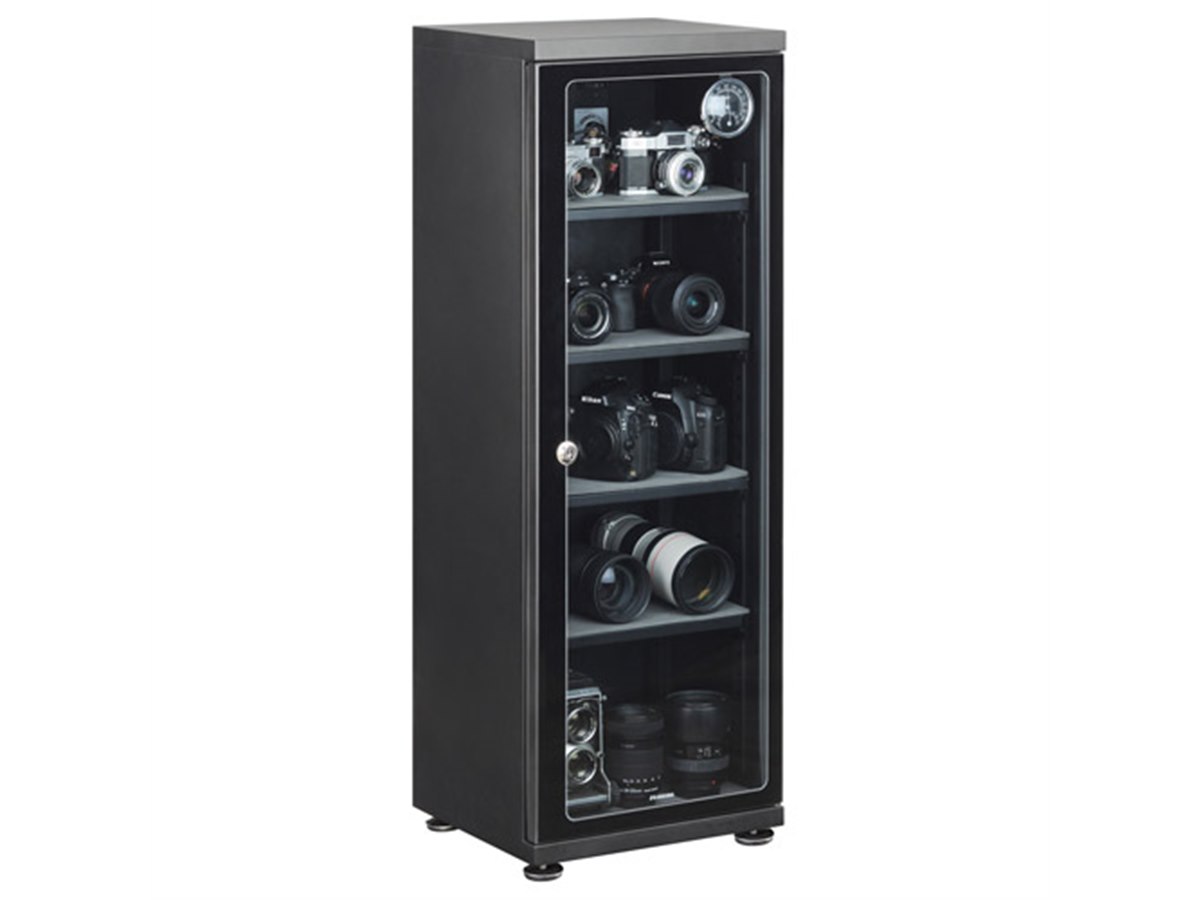 ハクバ、庫内の湿度を一定に保てる電子式防湿保管庫「E-ドライボックス