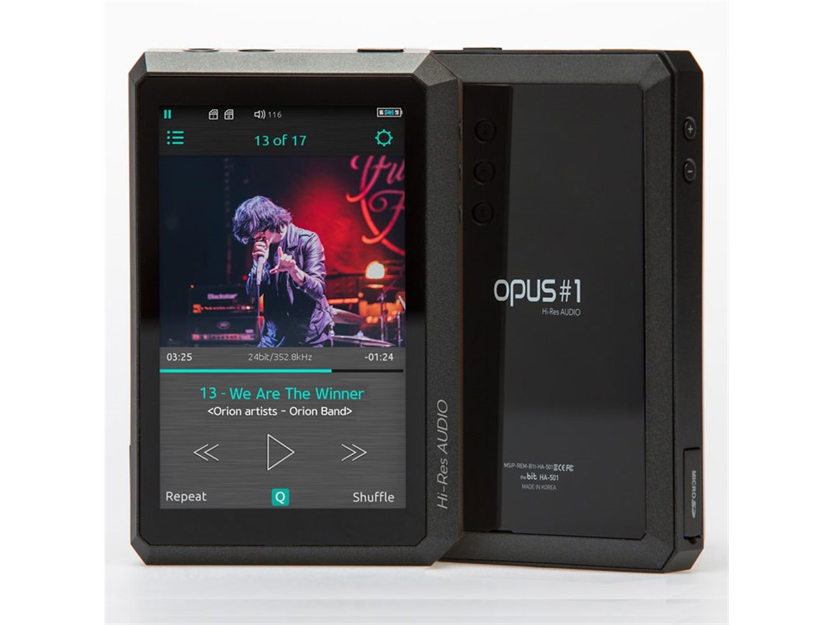 The BIT、デュアルDACを搭載したハイレゾプレーヤー「OPUS#1