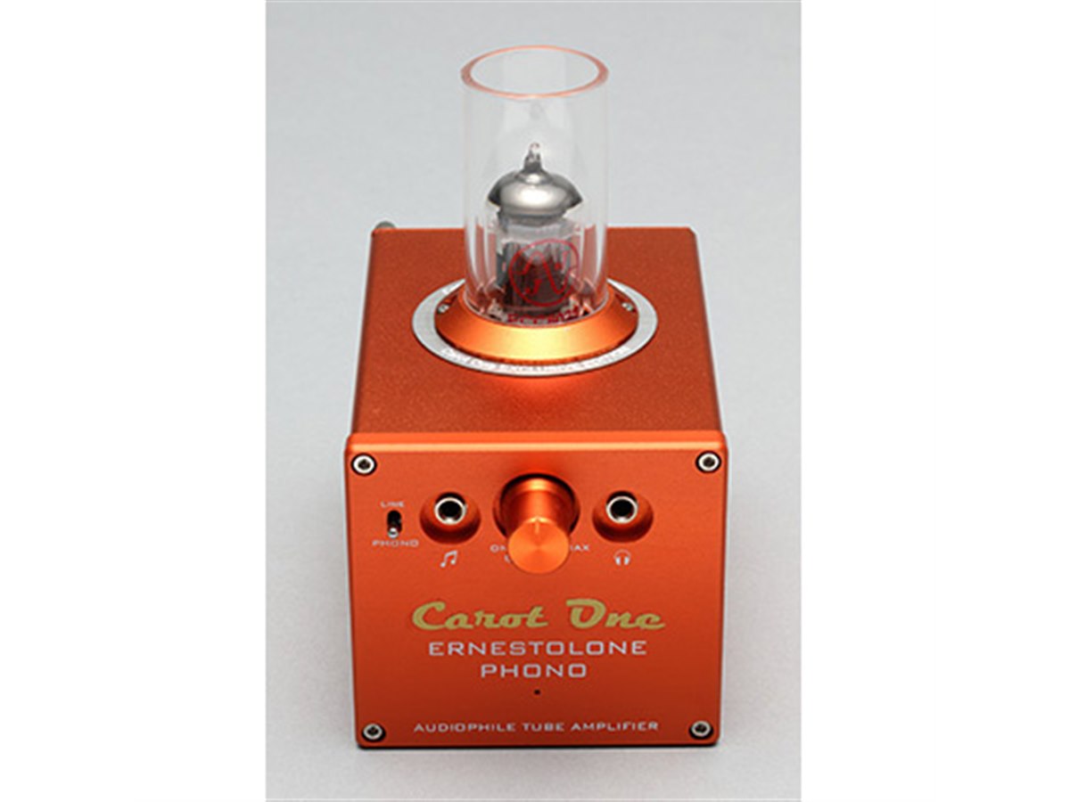 CAROT ONE ERNESTOLO 真空管プリメインアンプ Carot One、フォノアンプ搭載の真空管プリメイン「ERNESTOLONE