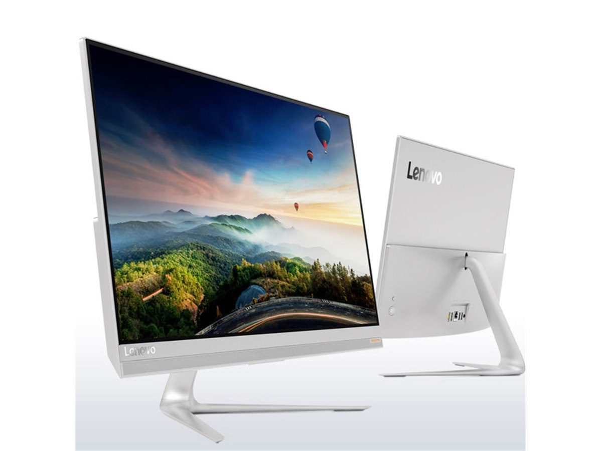 レノボ、最薄部7.2mmの23型オールインワンデスクトップなど2機種