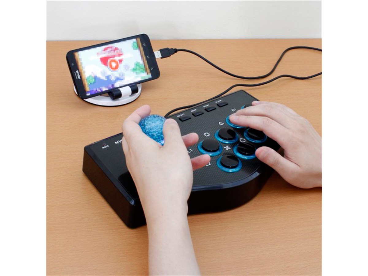自宅でもゲーセン感覚で楽しめるAndroid対応USBアーケードスティック