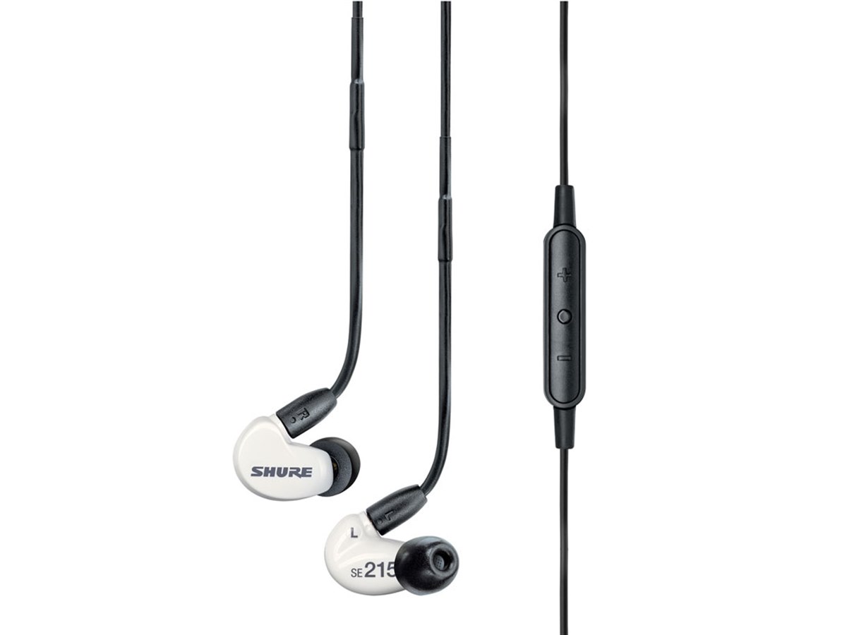 SHURE SE215m+ special edition ホワイト Shure、着脱式ケーブル付き「SE215m＋Special Edition」を9/29発売