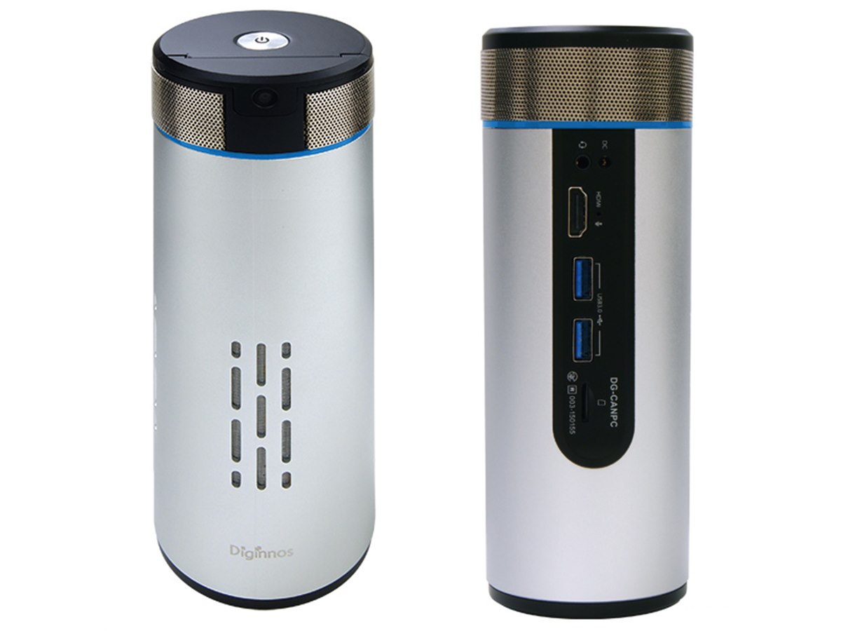 Windowsデスクトップ Diginnos DG-CANPC Windows10 500mlペットボトル型でバッテリーも内蔵したPC「Diginnos DG-CANPC