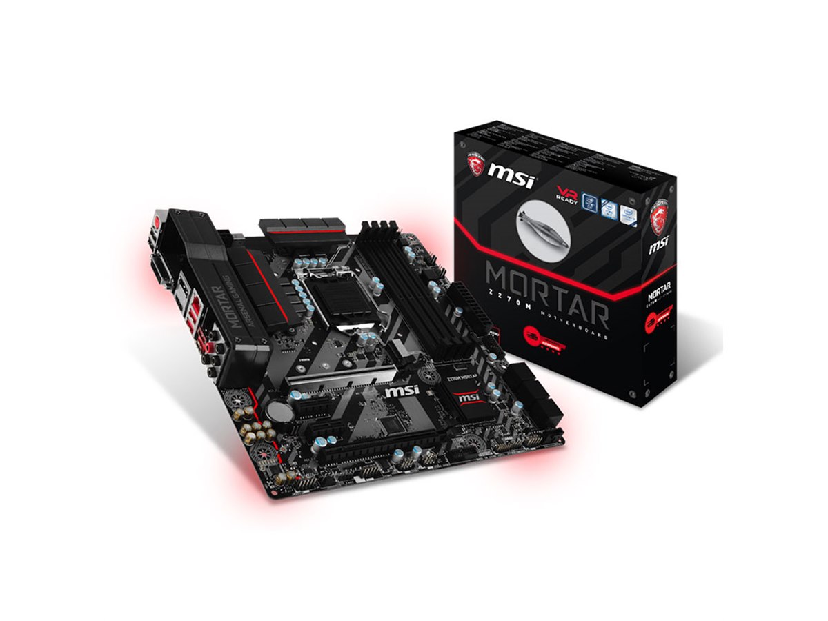 MSI Z270M MORTAR マザーボード Used - Like New: MSI Z270M MORTAR LGA 1151 Micro ATX Intel