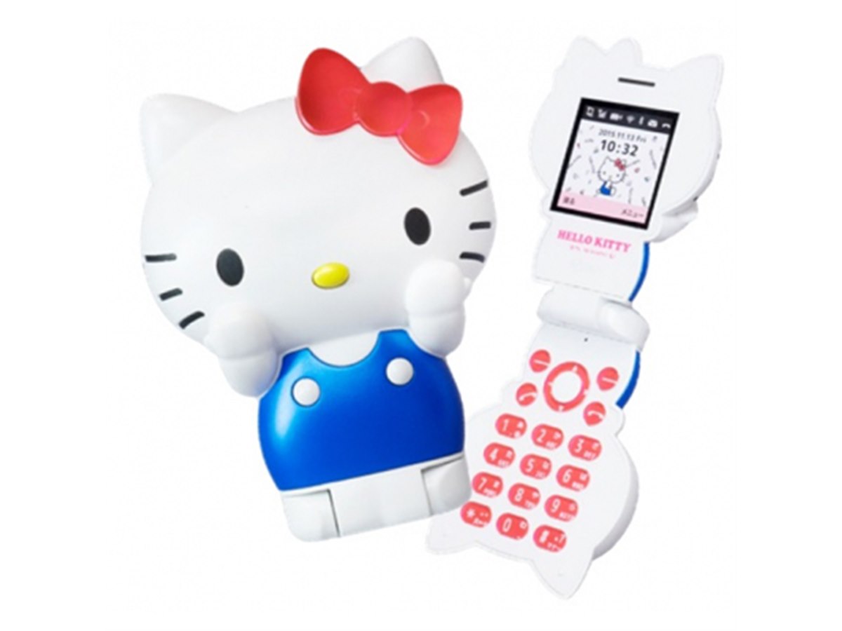 折りたたみケータイ「ハローキティフォン」、gooSimsellerで4/27発売