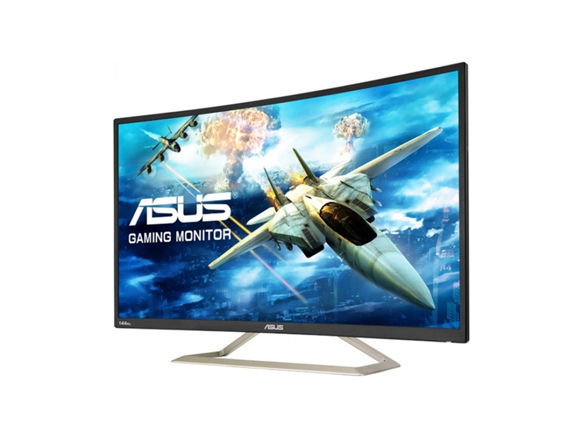 ASUS 31.5インチ 湾曲 ゲーミングモニター VA326H ASUS VA326H [31.5インチ ブラック+アイシクルゴールド] 価格