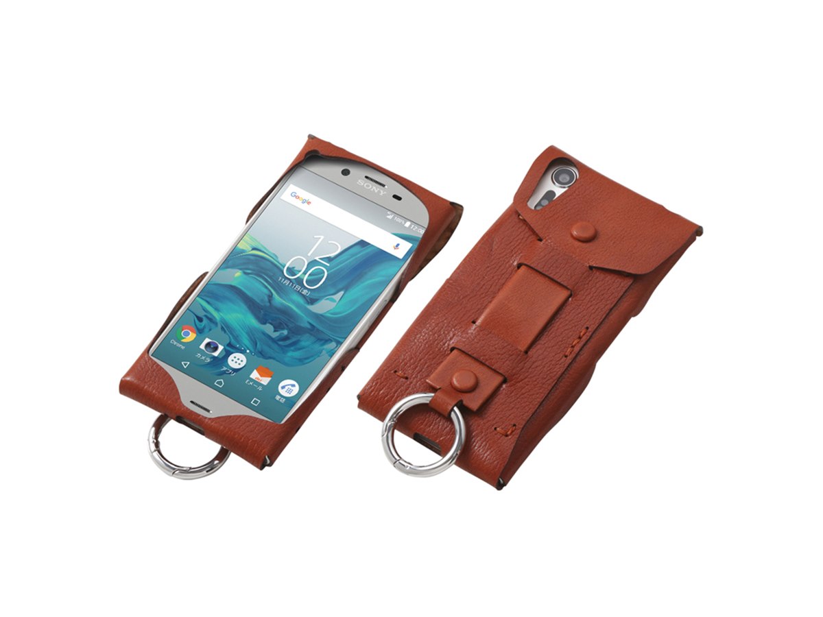 スマートフォンケース 野球のグローブにも使われる“国産牛革素材”のXperia XZsケースなど