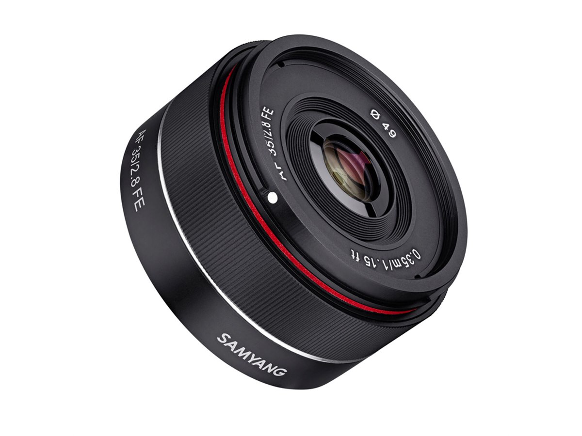 SAMYANG AF35ｍｍ F2.8FE sonyeマウント用サムヤン サムヤン、ソニーEマウントレンズ「AF35mm F2.8 FE」を約4万円で