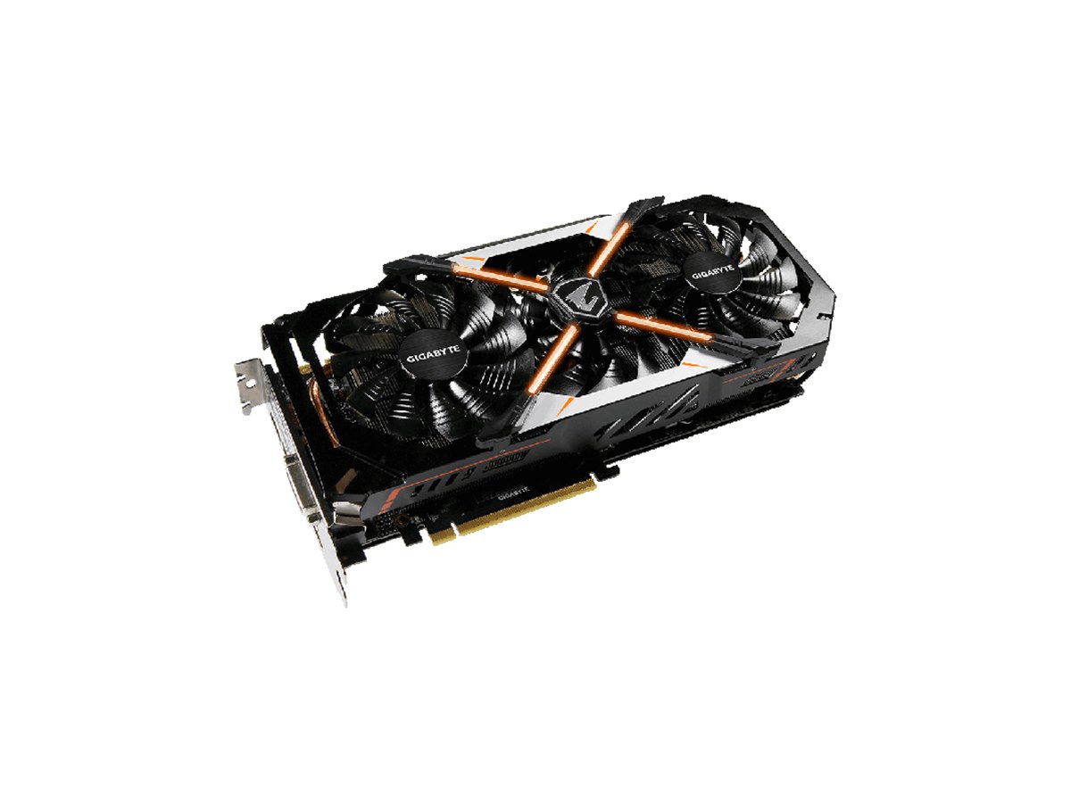 GIGABYTE GTX1080 トリプルファン グラフィックボード GIGABYTE、3基の100mmスタックファン搭載の「GEFORCE GTX 1080