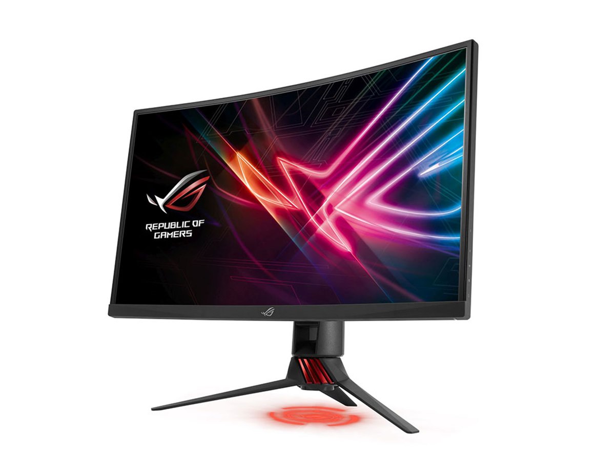 ASUS 144Hz対応 27インチ ゲーミングモニター ASUS、144Hz駆動や曲面パネルを採用した27型ゲーミング液晶 - 価格.com