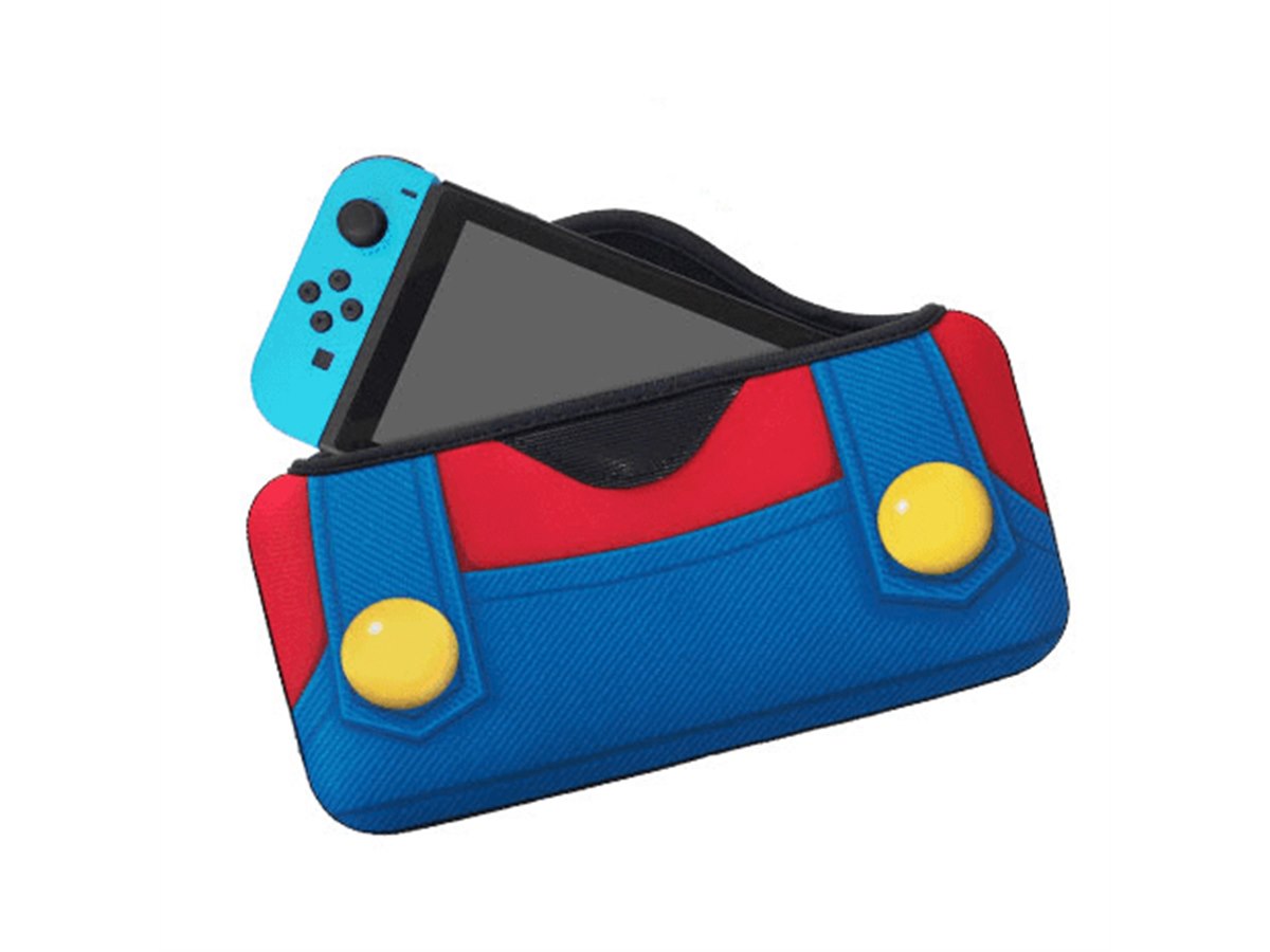 スーパーマリオ＆ルイージデザインのNintendo Switch専用ポーチ