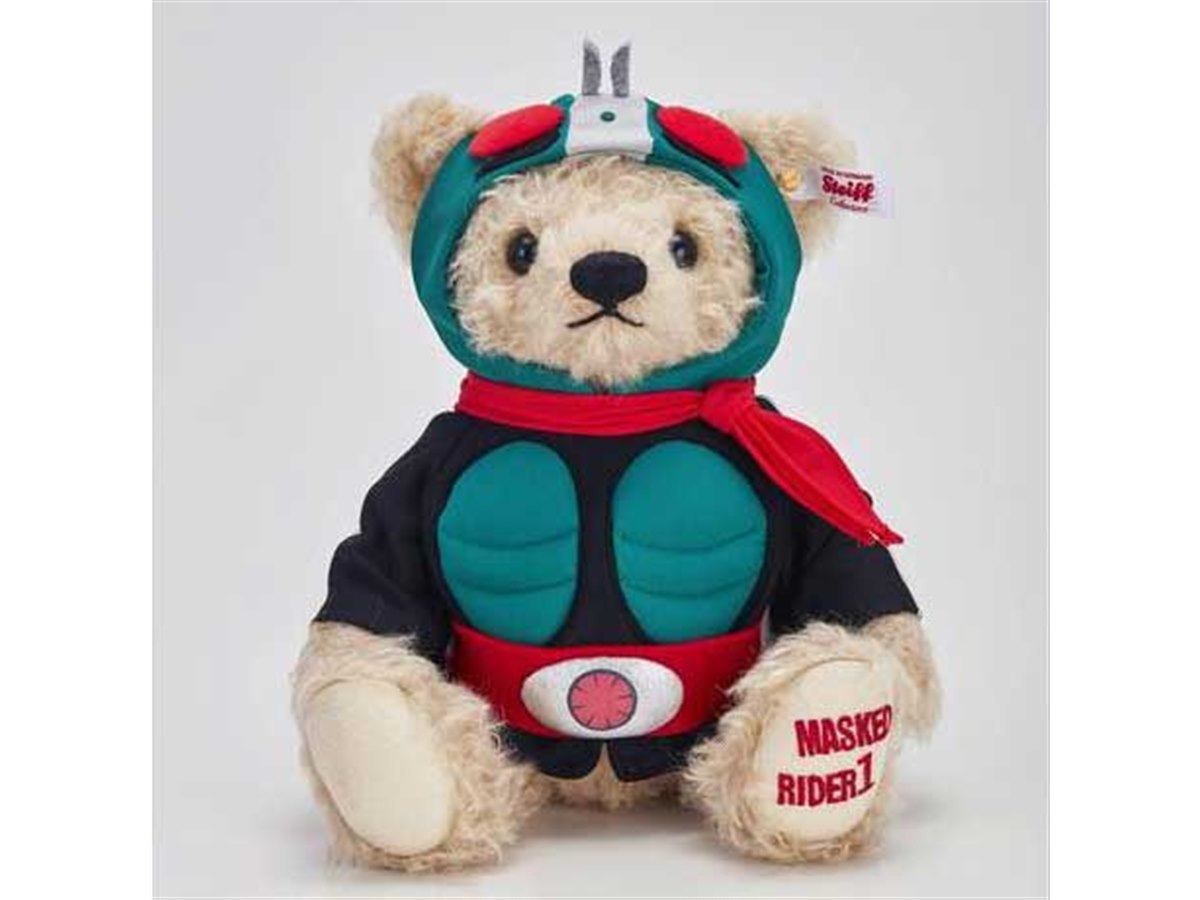 仮面ライダー1号」がテディベアに“変身”、コラボモデルが43,200円で