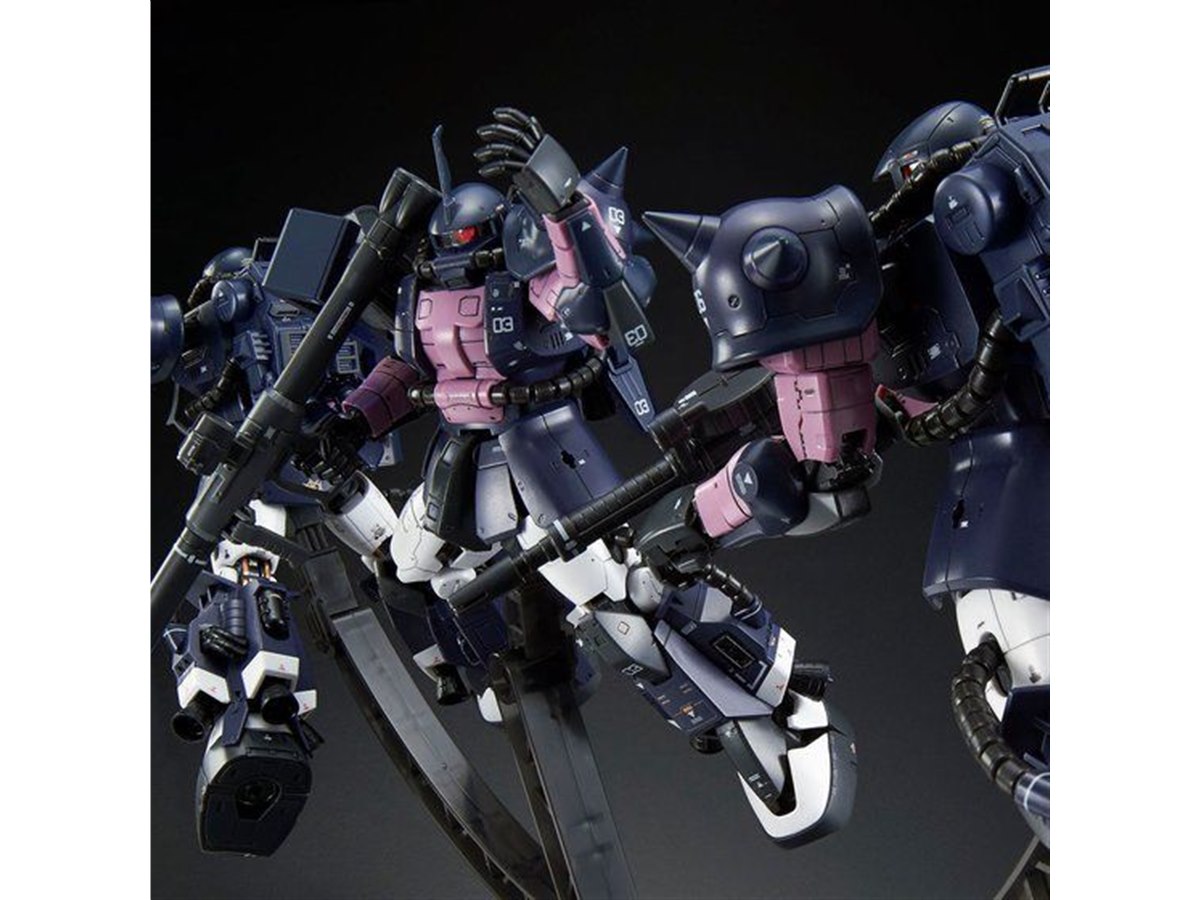 RG 黒い三連星専用ザクⅡ ×3 / トリプルアクションベース 「黒い三連星