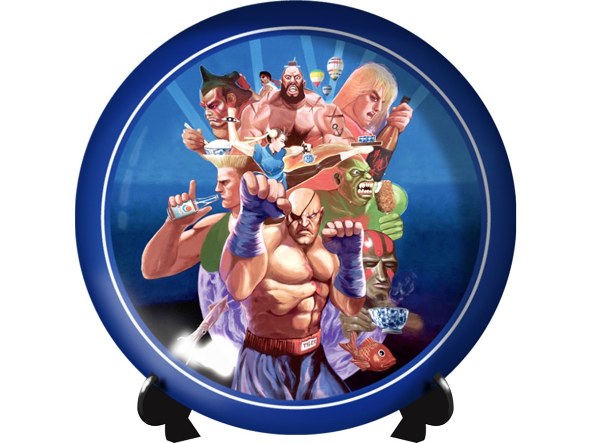 ストリートファイター2 サガット　佐賀県　コラボ　有田焼　飾り皿　CAPCOM サガットと佐賀県がコラボ、「ストII」有田焼や負け顔カットバン