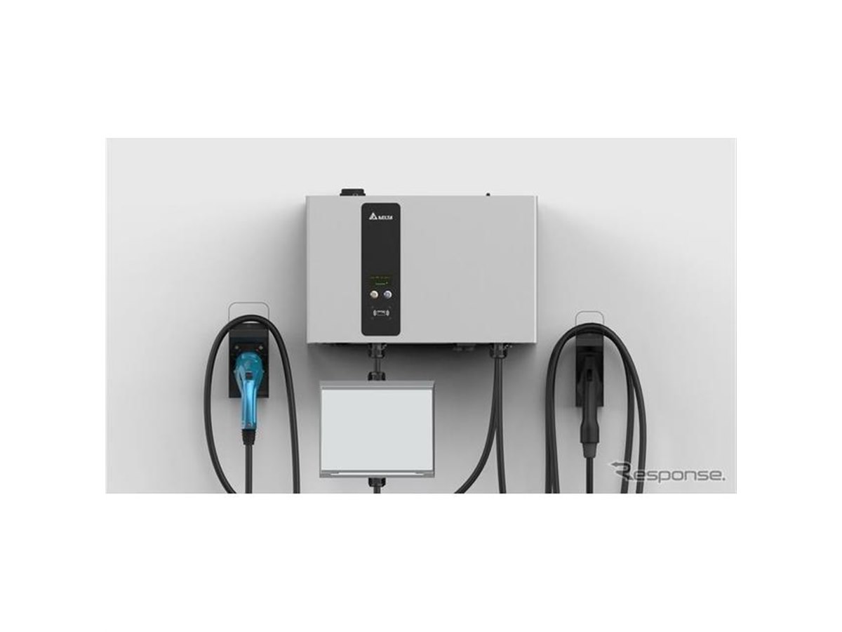 デルタ電子、EV/PHEV用壁掛け式充電器発売へ Combo・CHAdeMOデュアル