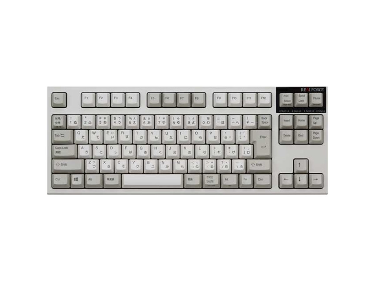 東プレ、キーボード「REALFORCE」R2シリーズにテンキーレスモデル