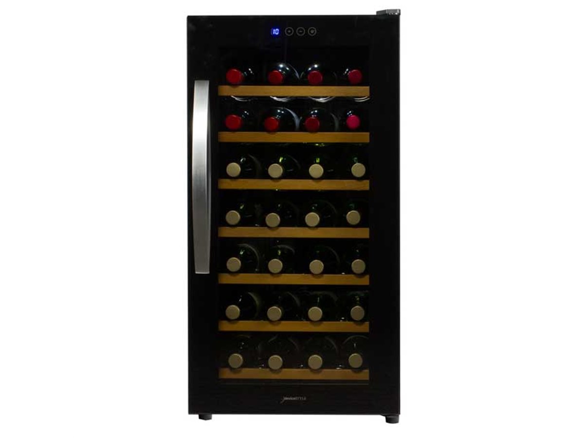 デバイスタイル、日本製ペルチェユニットを2基搭載した28本用ワイン