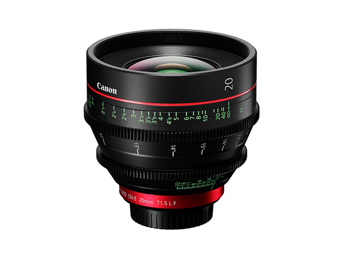キヤノン、4Kカメラに対応した単焦点レンズ「CN-E20mm T1.5 L F