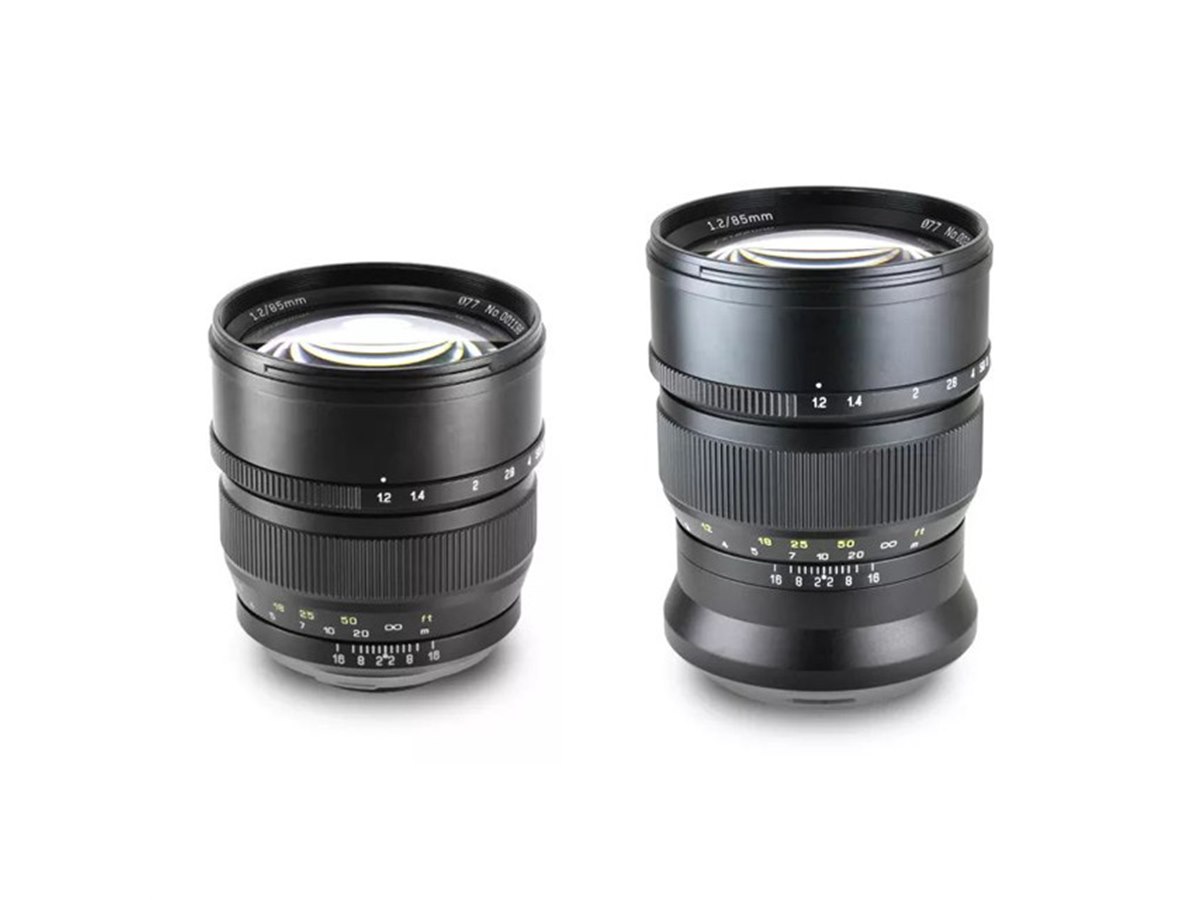中一光学、中望遠レンズ「SPEEDMASTER 85mm F1.2」にAマウント/G