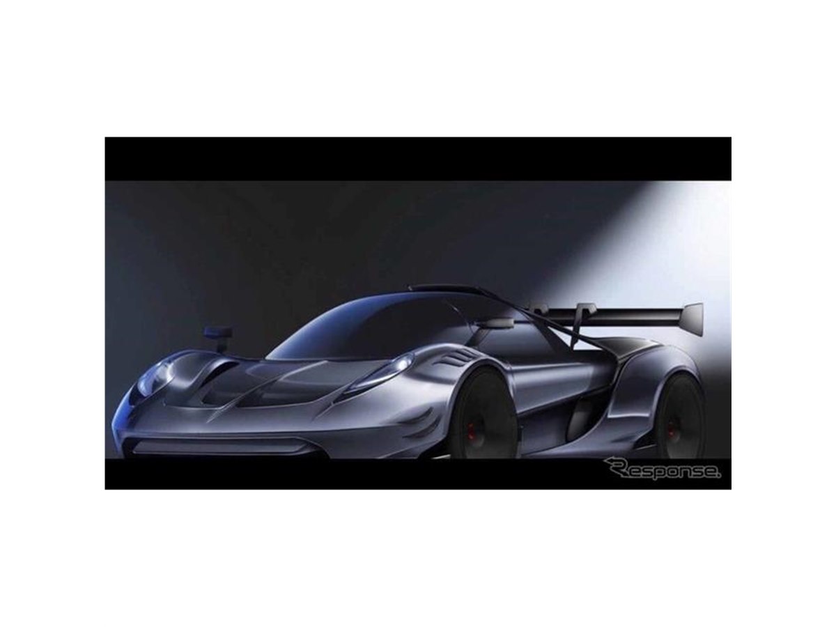 米SCGの新型スーパーカー、「004S」にレーサー開発へ…ティザースケッチ