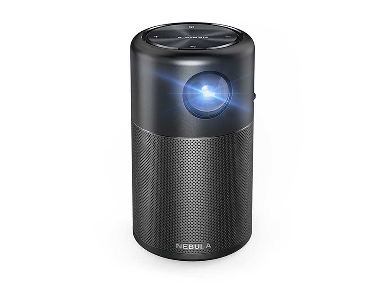 NEBULA スマートスピーカー by Anker Anker、350ml缶サイズのAndroid搭載プロジェクター「Nebula