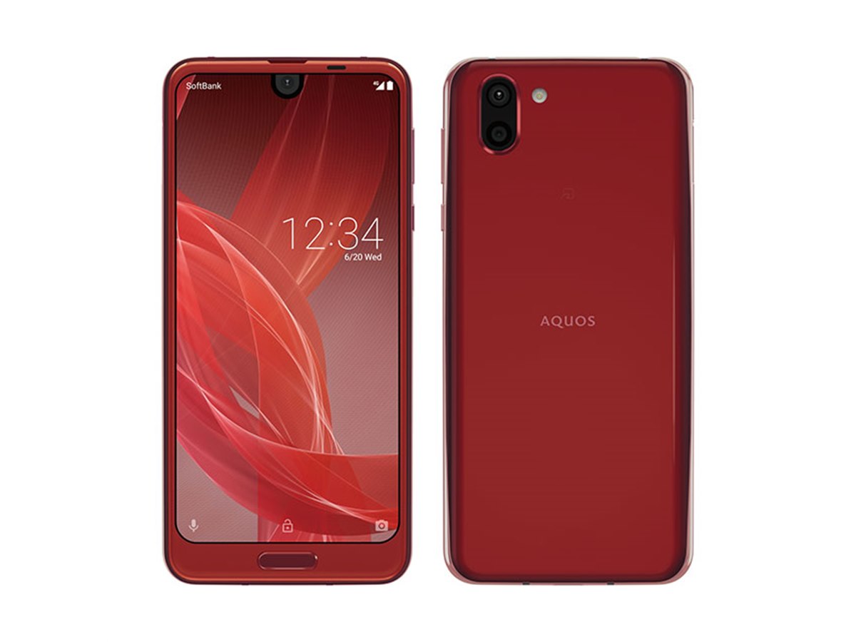 AQUOS R2 動作品　softbank ソフトバンク、6型スマホ「AQUOS R2」に新色「ブルーシルバー