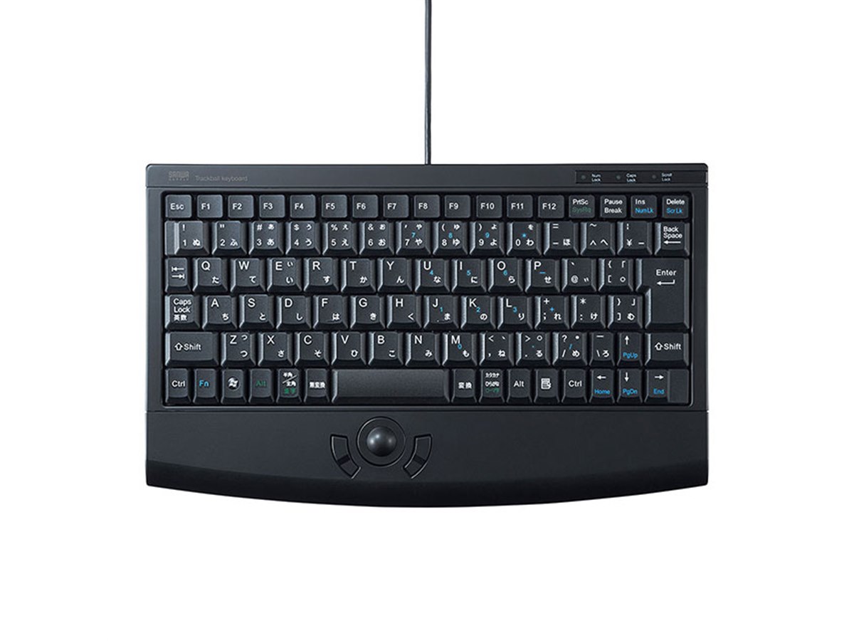 サンワサプライ トラックボール内蔵USBキーボード SKB-TR05BK Amazon.co.jp: サンワサプライ トラックボールキーボード SKB
