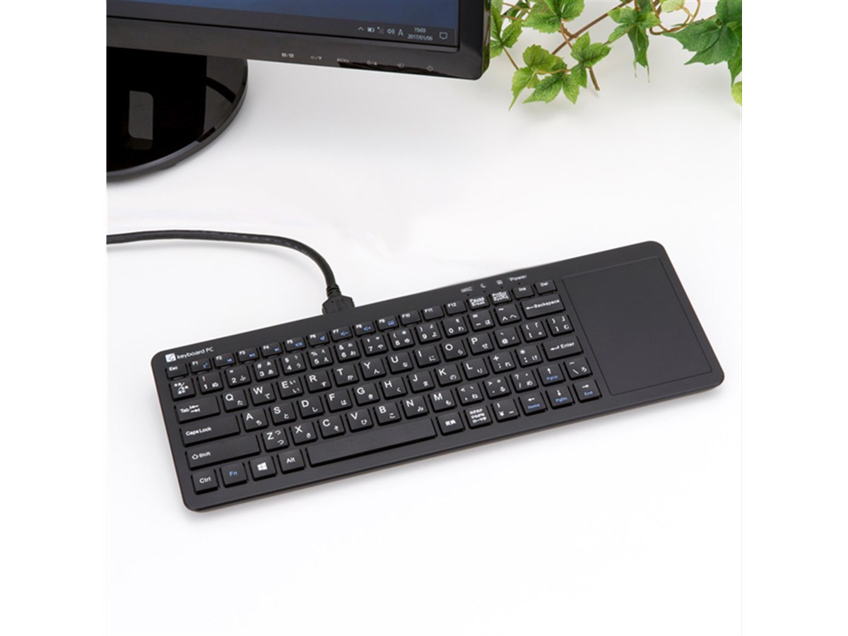 テックウインド、バッテリー内蔵の「キーボードPC」にWindows10 Pro
