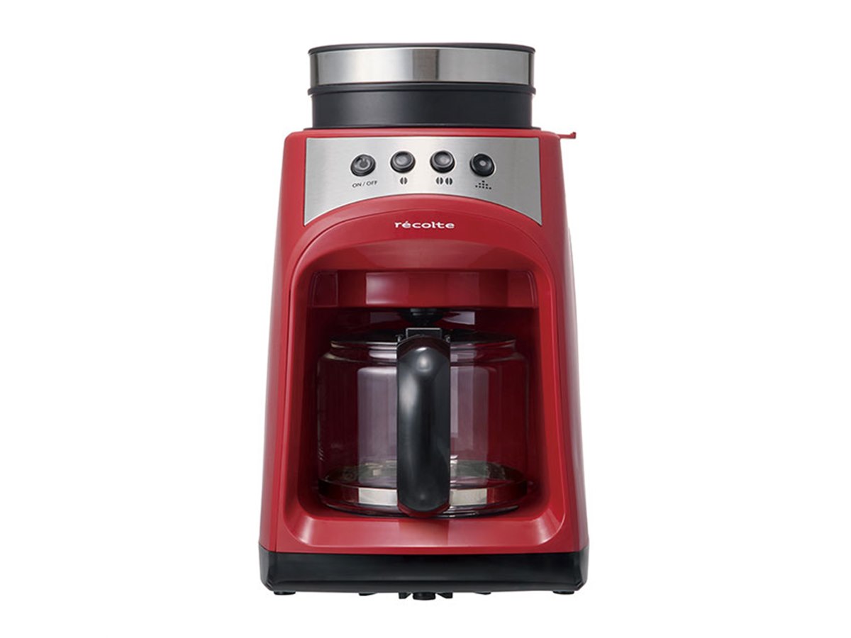 レコルト コーヒーメーカー ミル付き 全自動 recolte レコルト、蒸らし機能を搭載したミル内蔵の全自動コーヒーメーカー