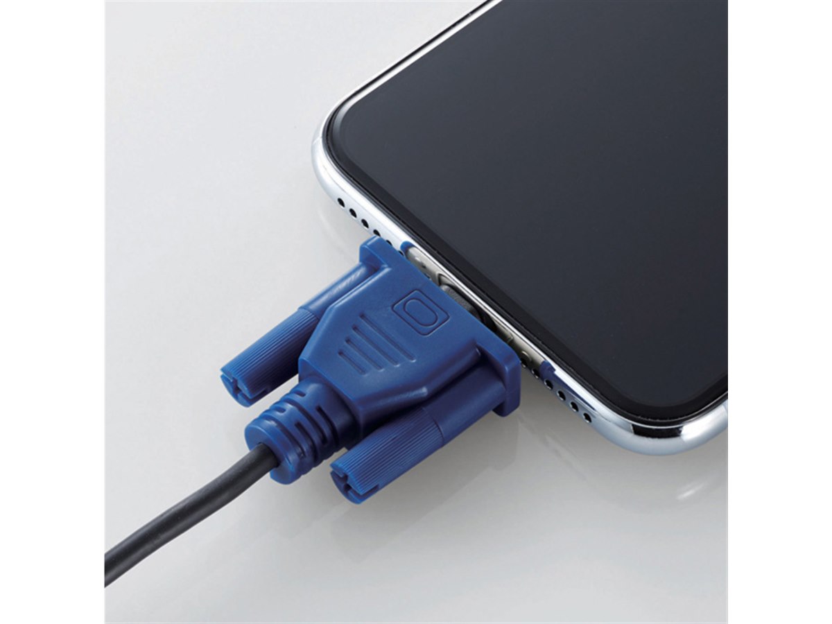 LightningなのにD-Sub15ピン？ エレコムがケーブルマニア向け