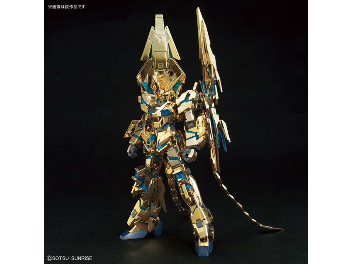機動戦士ガンダムNT」NT版フェネクスのゴールドコーティングガンプラが