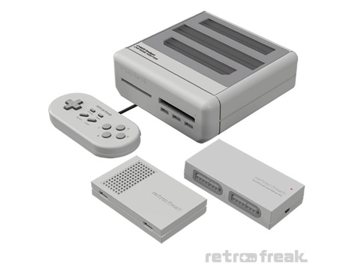 レトロフリーク レッド×ホワイト（コントローラーアダプター