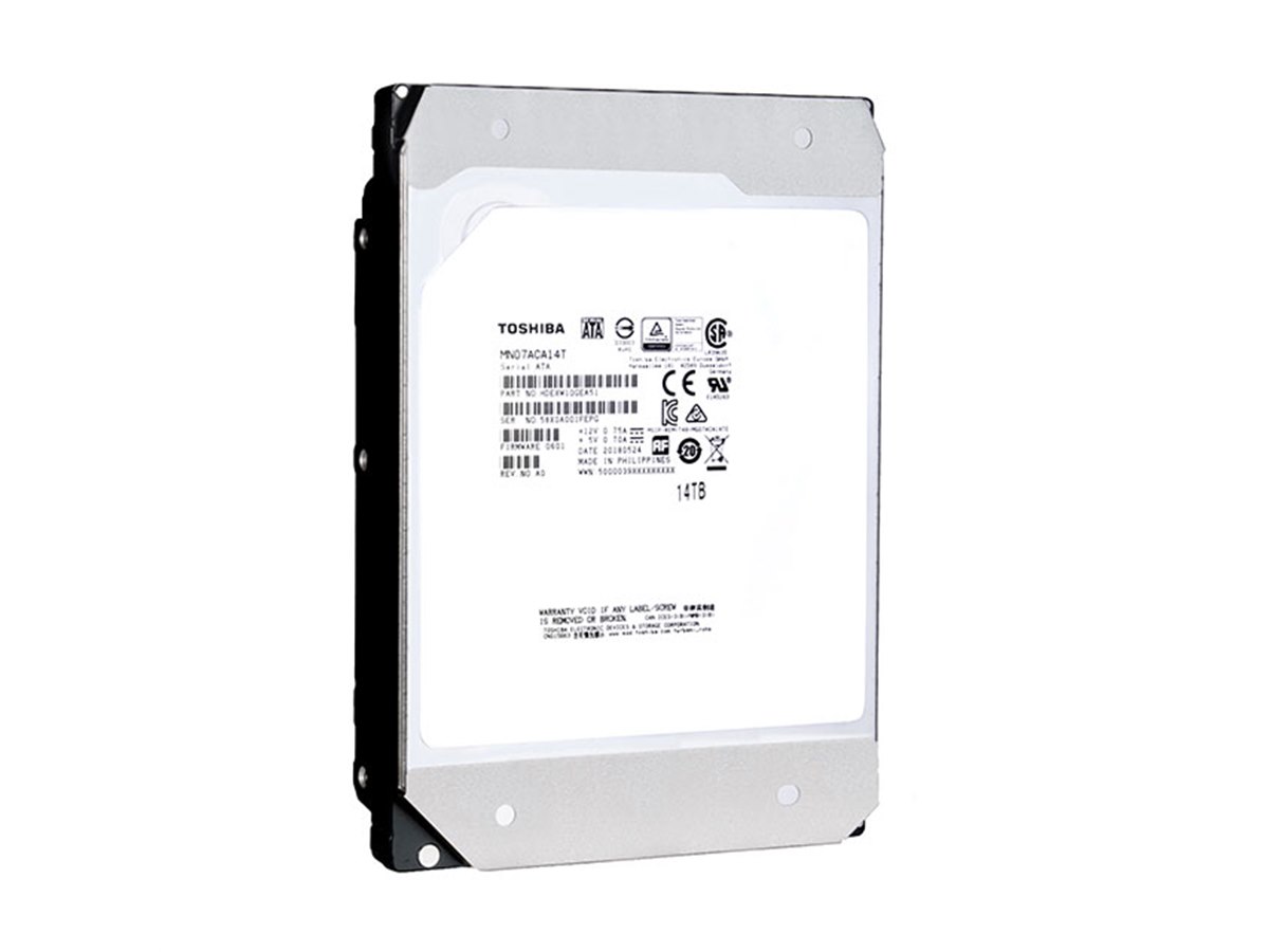 東芝、ヘリウム充填技術を採用した3.5インチHDDの14TB/12TBモデル