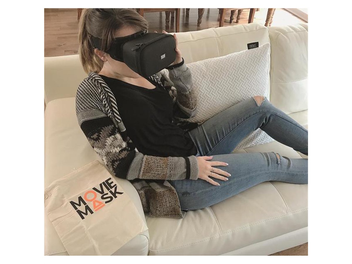 MovieMask ムービーマスク Moviemask Premium ブルー Amazon.co.jp: MovieMask Premium 新しくも懐かしい映画用スマホ